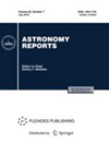 ASTRONOMY REPORTS杂志封面